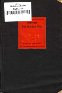 Mühlberger Das schwarze Buch Cover