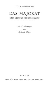Volk und Reich Das Majorat