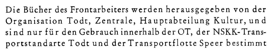 Volk und Reich Verlag Frontarbeiter